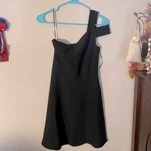 Likely One Strap Black Dress